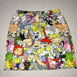 Stretchy Adults Nickelodeon Cartoon Character Skirt